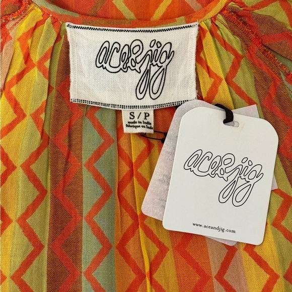 NWT Ace & Jig Maxi Long-Sleeve Misty Dress in Prom - Picture 5 of 6